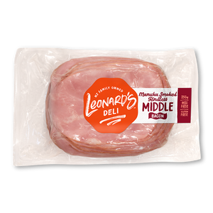 MIDDLE BACON 250G - LEONARDS - Nawton Wholesale Meats